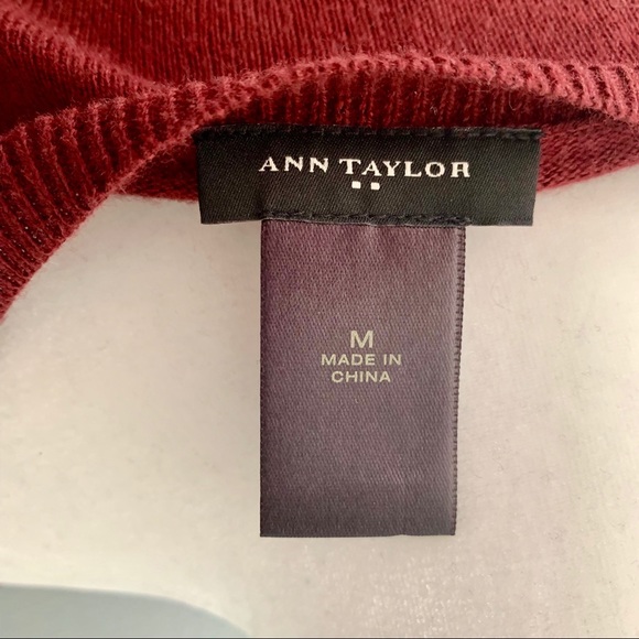 Ann Taylor Mixed Media Sweater with Floral - Picture 5 of 8